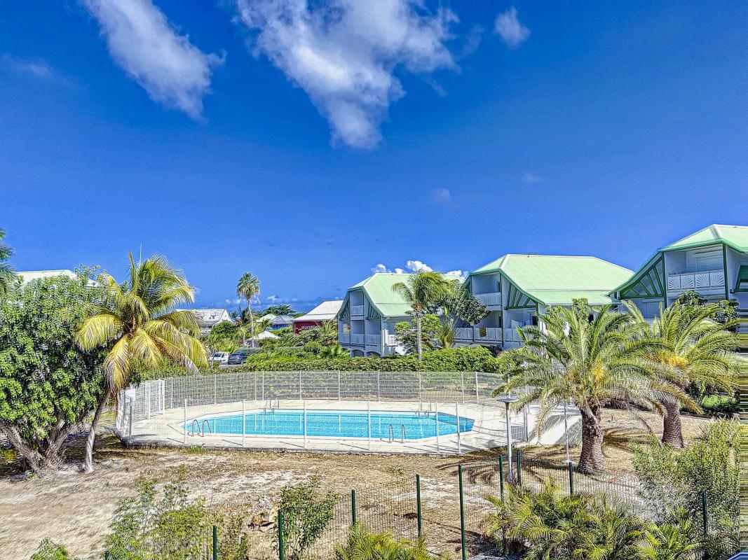 Location Duplex 3 chambres Orient Bay St Martin-piscine commune-19